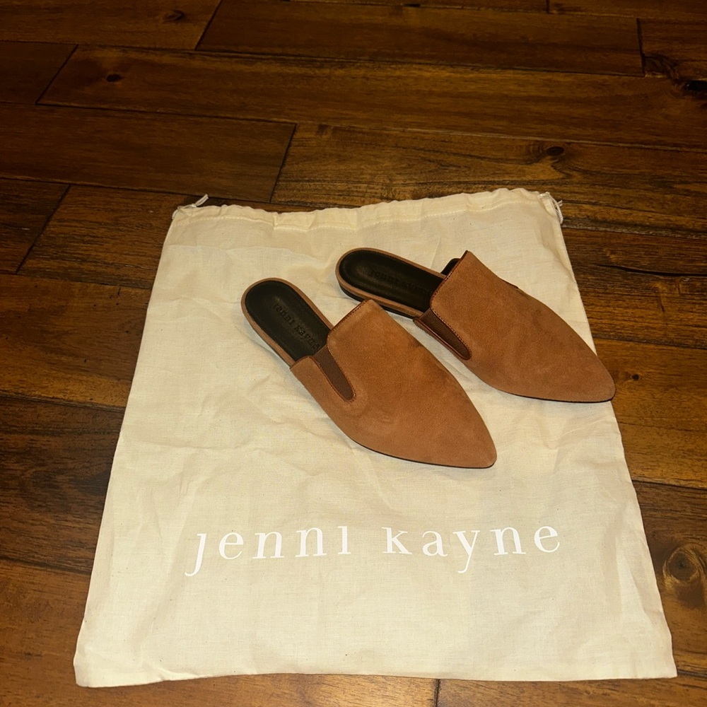 NWT Jenni Kayne Women's Tan Suede Mules - Picture 2 of 4